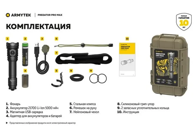 Ліхтар Armytek Predator Pro v4 MAX Фото 4